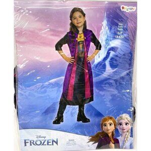 Disguise Kids' Disney Frozen Anna Halloween Costume XS (3-4T)/ S (4-6X)